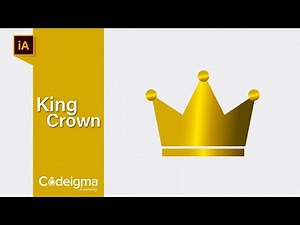 How To Create Modern Vector Icon Design | King Crown | Adobe Illustrator CC | Codeigma Learning