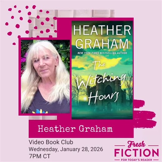 Join me for Fresh Fiction Video Book Club interview 1/28/26 Free to attend but please register prior to the interview. https://vbc-graham26.eventbrite.com #authorlife #heathergraham #bookstagram #readersofinstagram #writersofinstagram | Heather Graham Pozzessere