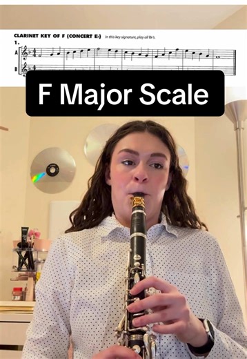 F Major Scale from Rubank Scale And Arpeggio Studies in Essential Elements Book 1 #clarinet #band #woodwind #practice #orchestra