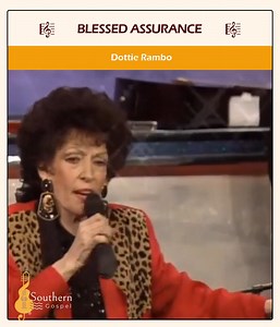 34K views · 1.3K reactions | Hymn: Blessed Assurance [Live] Credits: Dottie Rambo Join & Support "Southern Gospel" Community: https://facebook.com/becomesupporter/Old.Southern.Gospel/  | Southern Gospel | Facebook