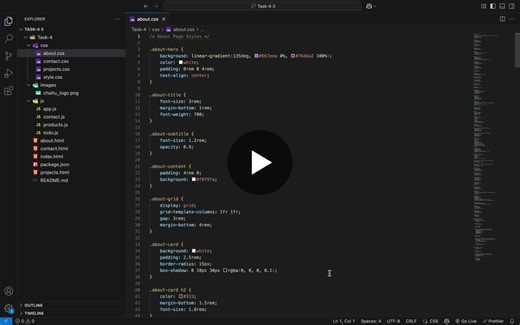 #webdevelopment #html #css #javascript #portfolio #projectshowcase #frontend #responsivedesign #localstorage #aosjs #typedjs #linkedinfamily | Balarama Krishna Malla
