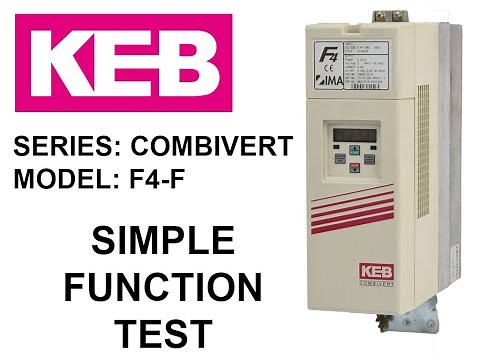 KEB Combivert F4-F SERVO frequency inverter 10F4F3D-4R01 (380VAc / 2.2kW) Basic function test