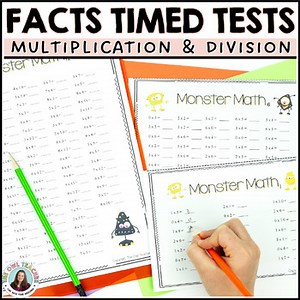 Multiplication Division Fluency Timed Tests 3rd Grade Math Practice Activity