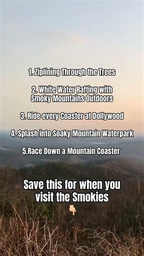 5 adventurous things to do in the Smokies! ⛰️✨