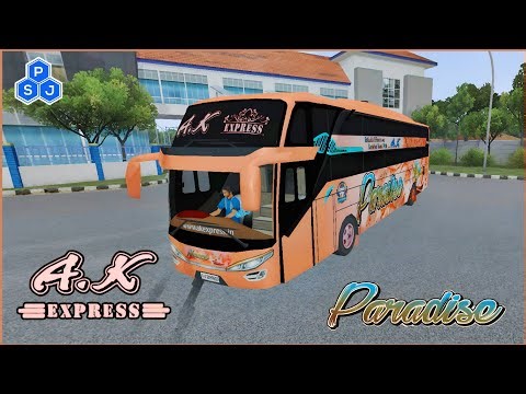 A.k. Express (Paradise)Livery| 4k Bussid Livery| Bus Simulator Indonesia| Bussid Game|