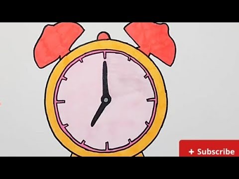 Haw to draw a clock ⌚ step by step easy drawing for kids