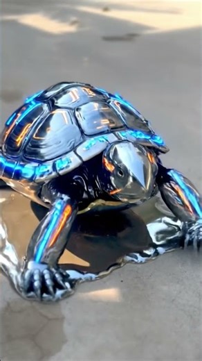 Turtle transform a robot 🙀.#youtubeshorts #shorts #tutorial