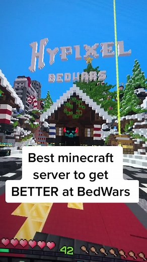 Best Minecraft Server to Get Better at BedWars #fyp #foryou #foryoupage #4u #bedwars #practice #pro #improve #minecraft #hypixel #bedearspractice #mc