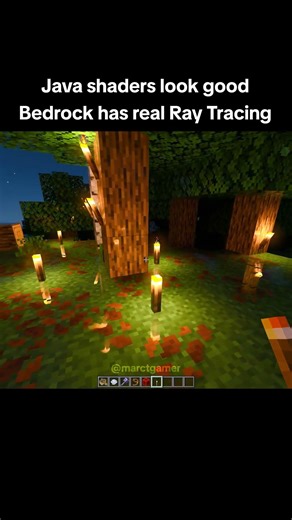 Minecraft Bedorck REAL Ray Tracing #shorts