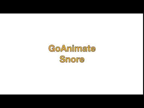 GoAnimate Snore Sound Effect