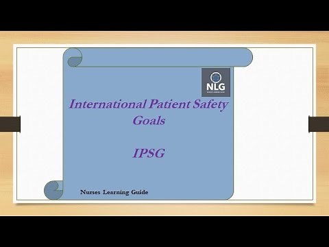 international patient safety goals IPSG