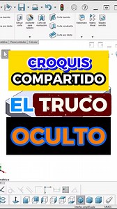 Croquis compartido: el truco oculto ¿Alguna vez has repetido el mismo croquis en varias operaciones… solo para darte cuenta de que, cuando quieres editarlo, tienes que modificar todo por separado? 😫 Este es uno de los dolores más comunes entre principiantes: crear croquis duplicados, desordenados o difíciles de mantener. Aquí es donde entra en juego el Croquis Compartido, un truco que pocos usan, pero que marca una diferencia enorme en tu flujo de trabajo. El Croquis Compartido te permite: ✨ Us