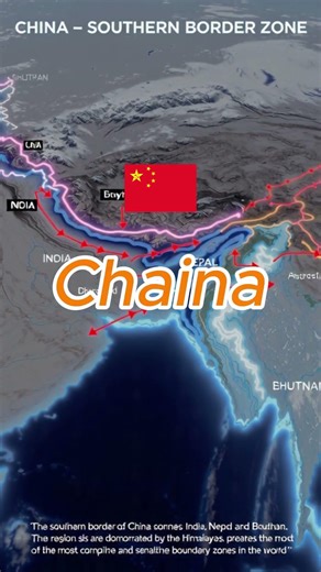 14 Countries Directly Challenge China's Borders #geography #geopolitics
