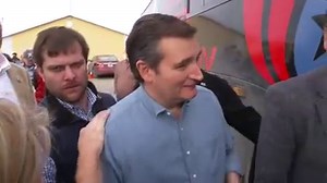 Emily Maitlis is in Iowa reporting on the presidential hopefuls - including Ted Cruz. Here he is on the campaign trail kissing his daughter… It doesn't go well... Full report TONIGHT 22:30 GMT on BBC Two and on YouTube http://bbc.in/1Pa13o0 #newsnight #IowaCaucus | BBC Newsnight