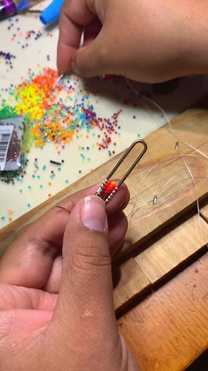 Brickstitch but on these fun earrings #skkbeadwork #beadedearringtutorial #beadedearrings | Shelby Kelly