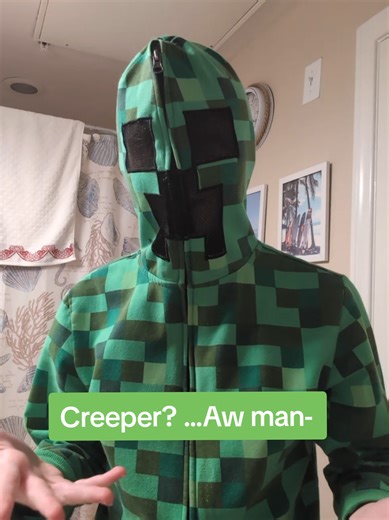 Creeper? ...AW MAN- ~~~ #creeper #minecraft #minecraftcreeper #creeperawman anyone remember the creeper rap? #creeperrap