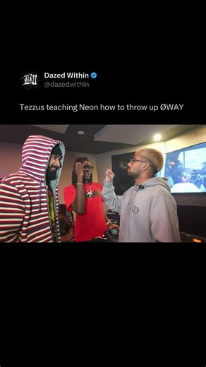Tezzus teaches Neon how to throw up ØWAY #shorts #tezzus #neon