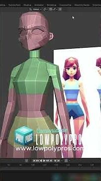 How to Make Low Poly Character Clothes #blender #3dmodeling #3d