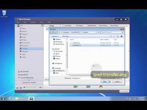 Contacts to iPad (Mini): How to Transfer Contacts from Computer to iPad 4/3/2/1