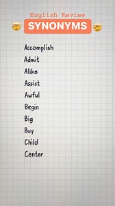 40K views · 340 reactions | SYNONYMS | English Tips | Learning English #englishlanguage #grammar #vocabulary #englishlearning #englishgrammar #englishtips #facts #trivia #fypシ゚vir #viralsong #educational | RRE | Facebook