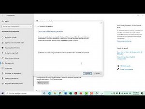 Crear unidad USB de rescate con windows