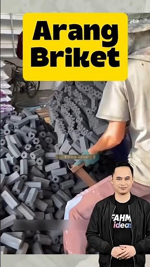 Proses Pembuatan Arang Briket Dari Batok Kelapa #inspiration #idekreatif #idekreatifterbaru