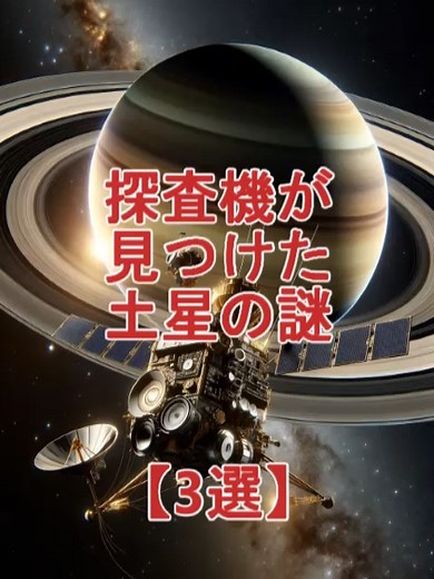探査機が見つけた土星の謎【3選】 #都市伝説 #土星 #土星の輪っか