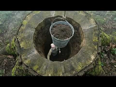 This Guy Built a Modern Underground House in the Forest – Alone (ASMR)