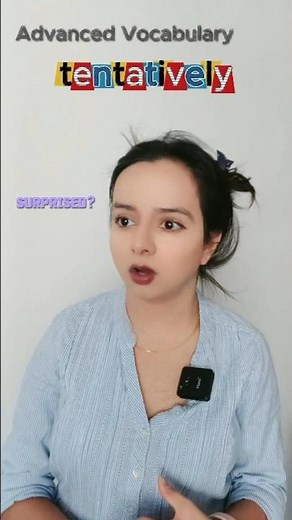 Tentatively_ meaning with context | Cambridge advanced #advancedenglish