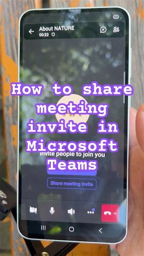 How to share meeting invite in Microsoft Teams