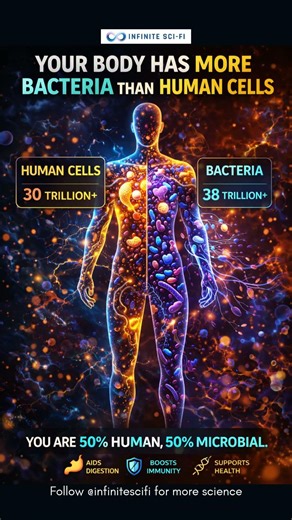 You Have More Bacteria Than Cells | You’re not just human… #cellgevity #bacteria #cellularlife