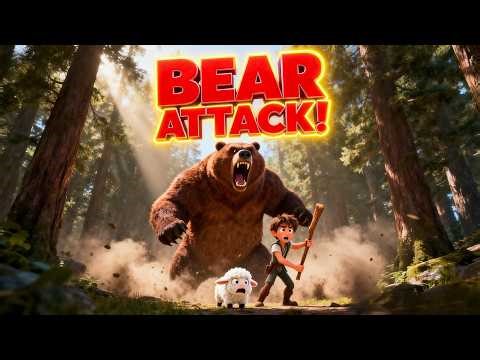 David and the Bear: BEAR ATTACK! 🐻😱 Bible Stories for Kids