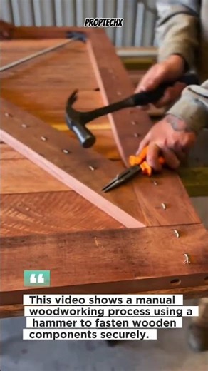 Perfect Wood Fastening by Hand 🔨 #Woodworking #Carpentry #DIY