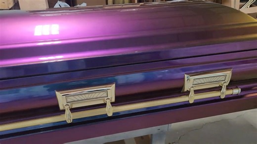Introducing our brand new color "MYSTIC" ! Designing a custom tribute casket for your loved one can be a comforting part of the grieving process. Custom doesn’t always mean costly—at Superior Casket, we help bring your tribute to life with care and affordability. Ask your funeral director how Superior Casket can help. www.superiorcasket.net | Superior Casket