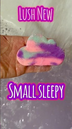 LUSH NEW Small Sleepy Bubble Bar demo ❤️#lush ##satisfying #asmr #fyp #bathbomb