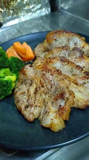 [Cooking] Moist and juicy pork steak. #easycooking #shorts_ #shorts