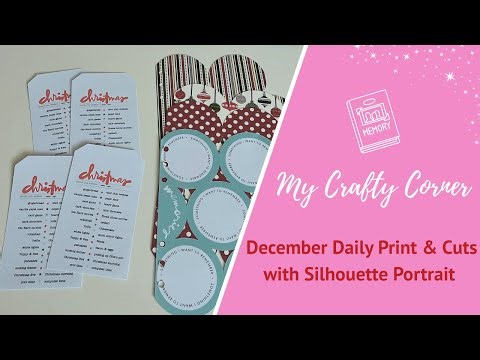 December Daily Print & Cuts with Silhouette Portrait