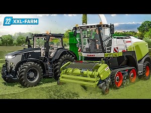 LS22 XXL Farm #41: Grasernte: Große Mengen Silage und Unfälle auf der Farm! | FARMING SIMULATOR 22