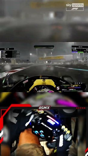 WHAT WAS THAT?!. Ricciardo's Renault in WET CONDITIONS at Yas Marina | F1 2020 💪🏁#shorts