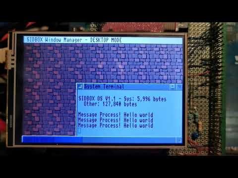 Windowing gui, on a microcontroller