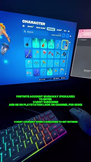 Fortnite account giveaway (pickaxes) #fortnite #shorts