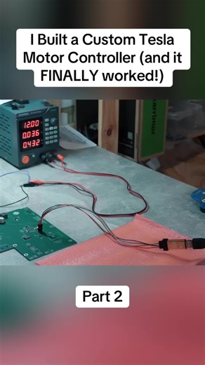 I Built a Custom Tesla Motor Controller (and it FINALLY worked!)