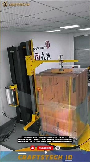 Automatic Stretch Wrapping Machine for Efficient and Consistent Packaging Operations #machine