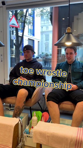 Toes Painted and Pedicured for Toe Wrestle Championship Tomorrow