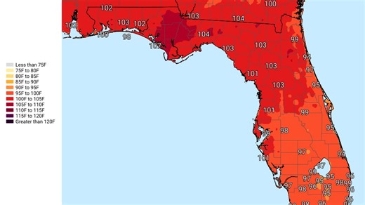 NHC tracks 4 tropical waves as heat dome scorches US. Florida heat index to top 100