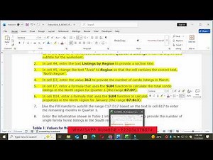 Illustrated Excel 365 | Module 1: SAM Project A | Rezio Real Estate