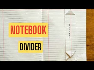 DIY Term 2 Notebook Divider | Notebook Partition | How to make Partition in Notebook | Page Divider