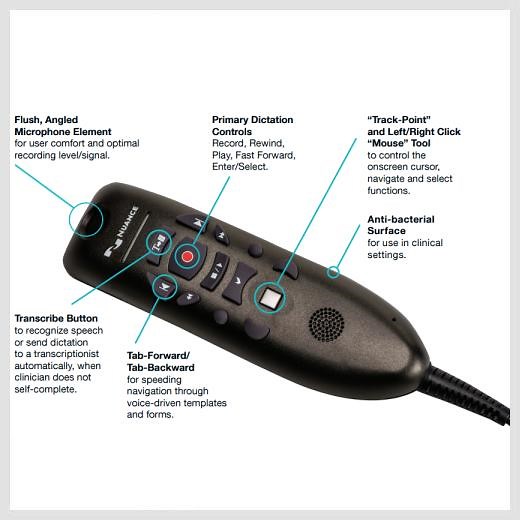 Nuance PowerMic III Handheld Microphone