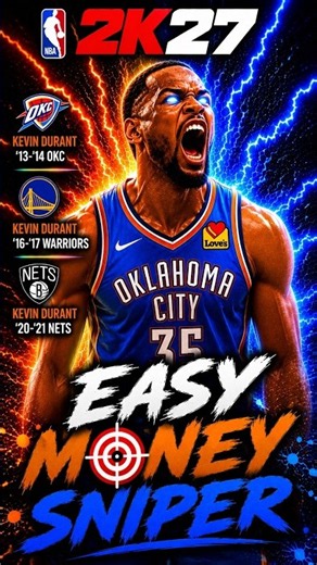 I MADE A 6'9 KEVIN DURANT BUILD IN NBA 2K27! EASY MONEY SNIPER 🎯