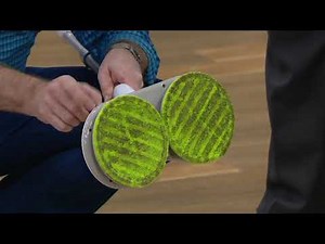 Hover Scrubber Cordless Dual Head Mop with 2 Microfiber Cleaning Pads on QVC